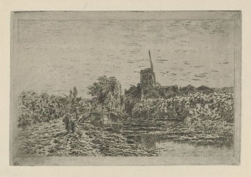 Landscape with a mill