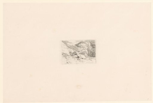 Landscape with a resting traveller and his dog
