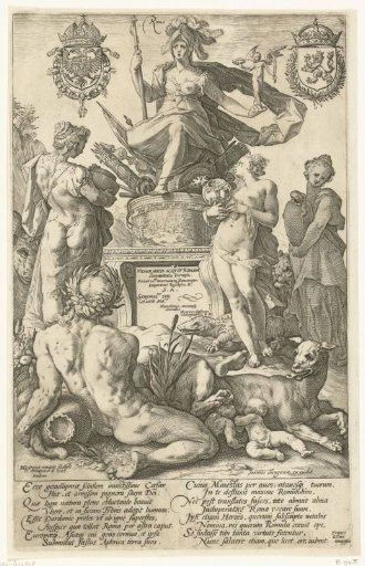 Title Print for the Print Series The Roman Heroes