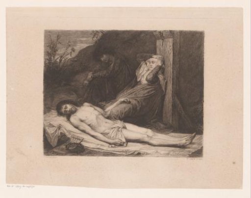 Mary and John the Baptist Mourning over the Body of Christ