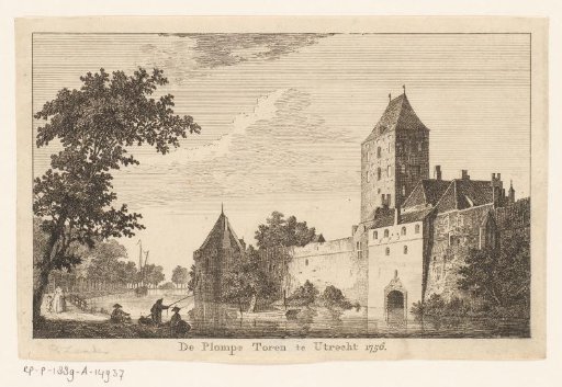 View of the Plompe Toren at Utrecht, 1756