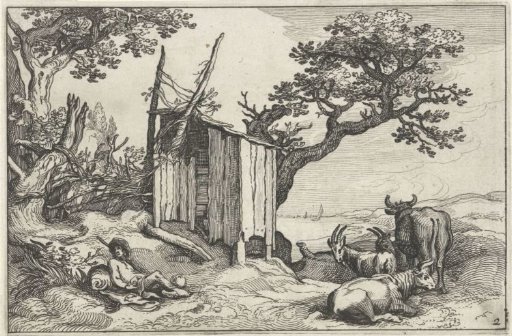 Landscape with a Wooden Barn