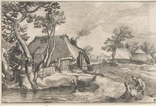 Group of Farmhouses in a Landscape