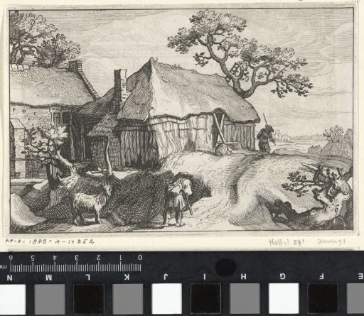 Walker at a Farmhouse