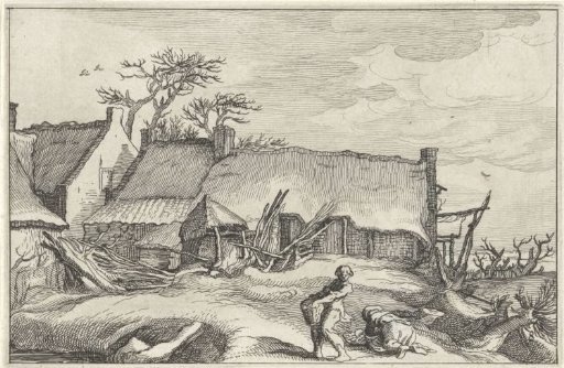 Peasant and Peasant Woman at a Farmhouse