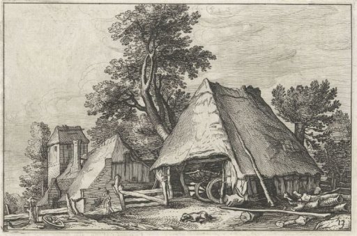 Farmhouse among the trees