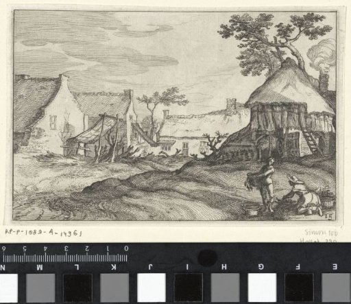 Farmhouse with a yard