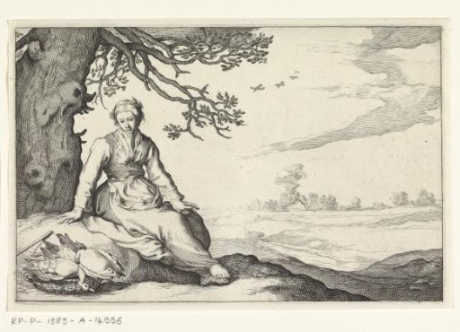 A Young Woman Under a Tree