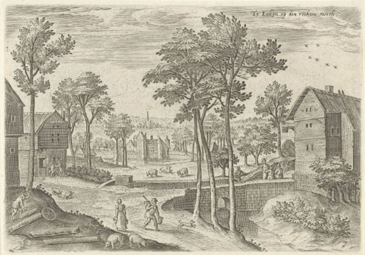 View of the main street of Laken