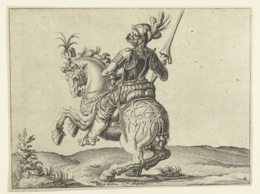 Lancer with Open Visor