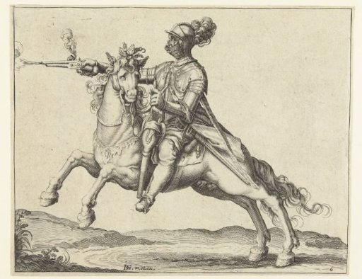 Horseman Firing a Pistol