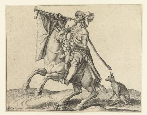 Trumpeter on Horseback