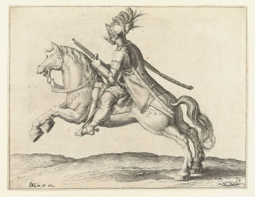 Horseman with Harquebus, Facing Right
