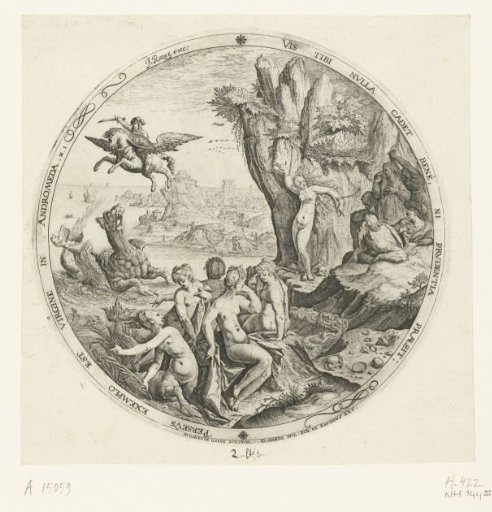 Perseus frees Andromeda