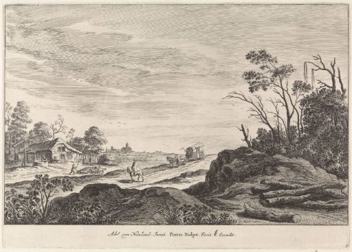 Landscape with a Farmhouse by a Road