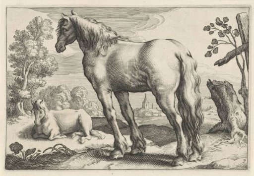 Landscape with Two Horses