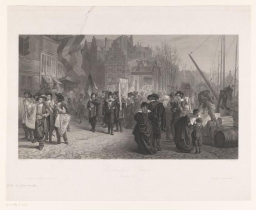Rhetoricians' procession in Rotterdam, 1658