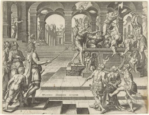 King Josiah Orders the Priests of the Temples in Samaria to be Murdered