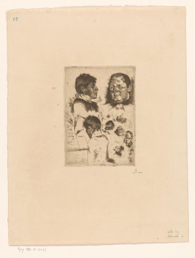 Study of Various Heads and Hands