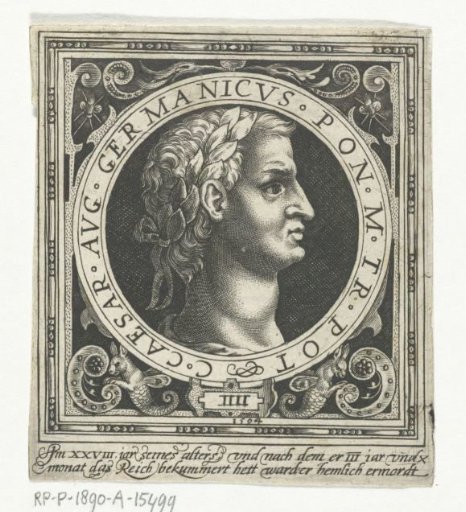 Portrait of Germanicus on a medallion
