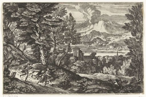 Woman pursued by a young man
