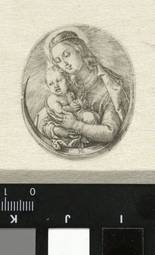 Mary with the Christ Child on a crescent moon