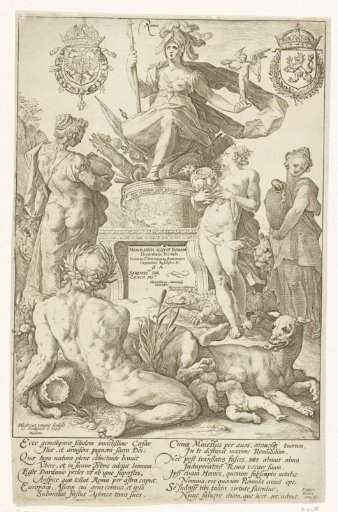 Title print for the print series The Roman Heroes