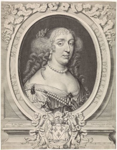 Portrait of Anne Marie Louise d'Orléans, Duchess of Montpensier