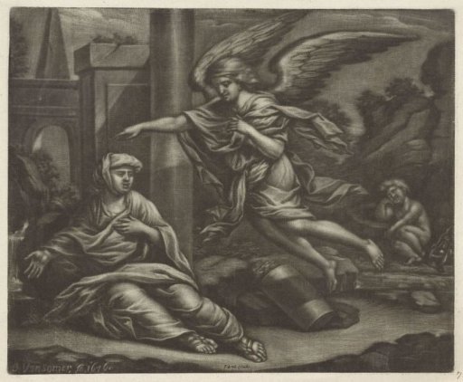 Hagar and Ishmael in the wilderness