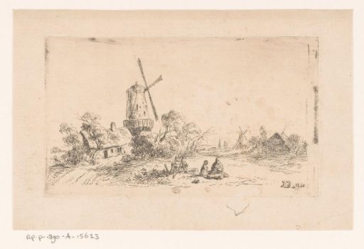 Landscape with a mill