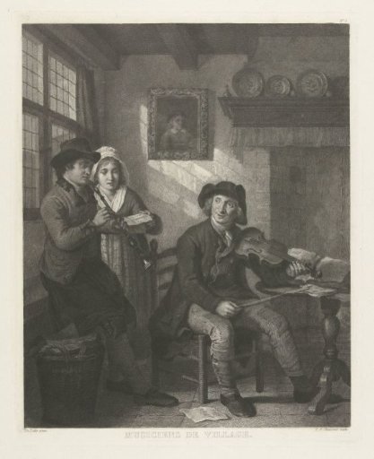Two Men and a Woman Making Music