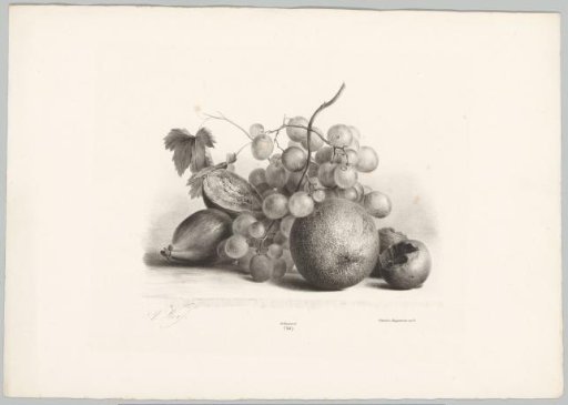 Figs, grapes, and orange