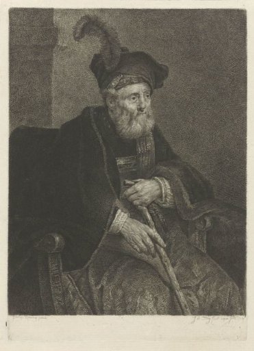 Portrait of an Unknown Old Man in a Chair