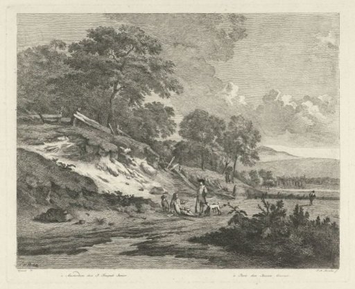 Dune Landscape with Resting Hunters