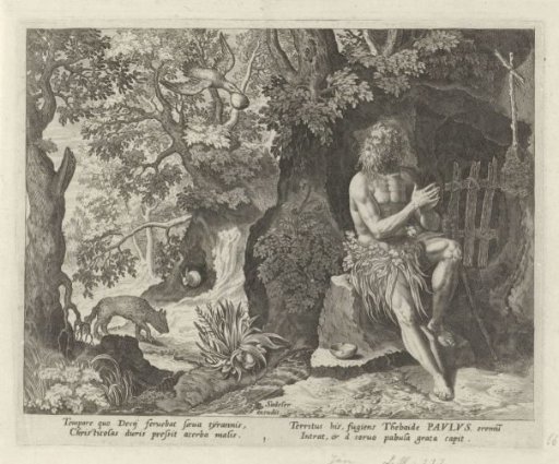Paul of Thebes as a hermit