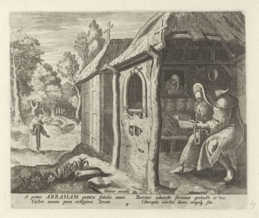 Abraham of Edessa as a hermit