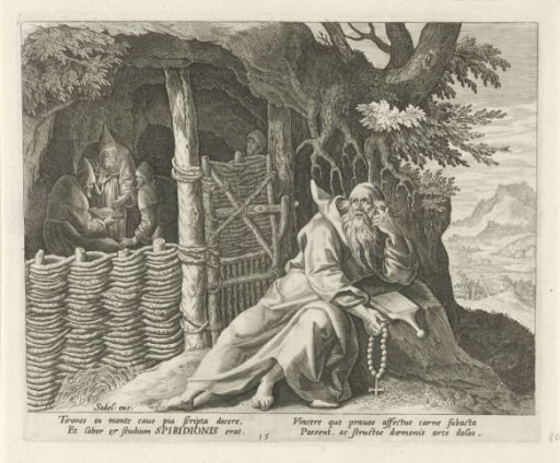 Spiridon of Cyprus as a hermit