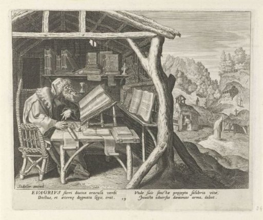 Evagrius Ponticus as a hermit