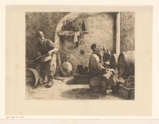 Two bottlers in their workshop