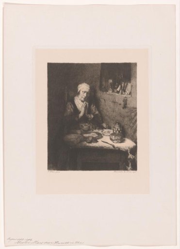 Old woman in prayer