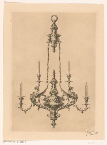 Chandelier with four candles