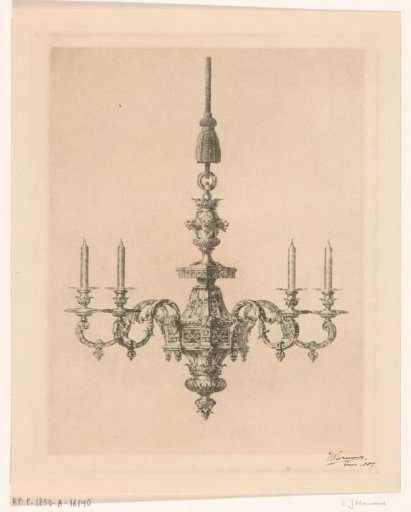 Chandelier with four candles
