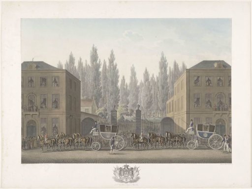 Two Carriages in the Procession for the Inauguration of William I in Brussels on September 21, 1815