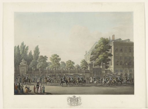 End of the Procession with King William I for the Inauguration in Brussels on September 21, 1815