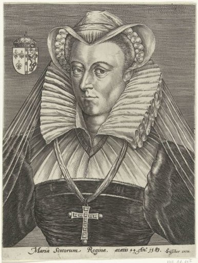 Portrait of Mary I Stuart, King of Scotland, at the age of 44