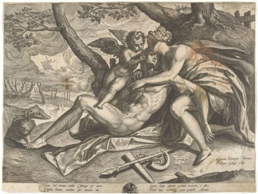 Venus Mourning the Death of Adonis