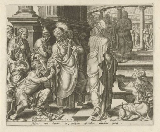 Peter Heals a Paralytic Beggar