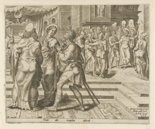 Peter and John Heal a Paralytic Man at the Temple Gate