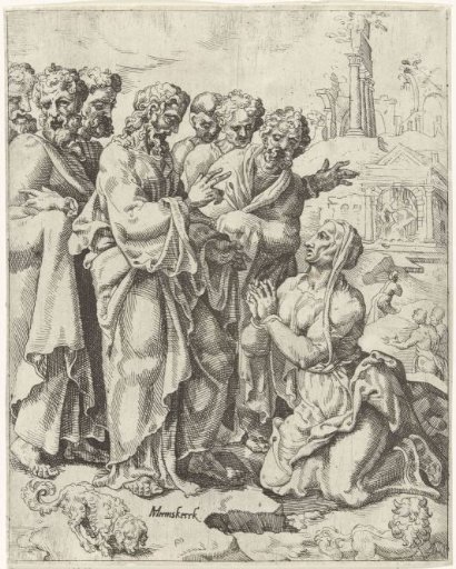 Christ and the woman of Canaan