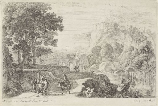 Travellers on a donkey